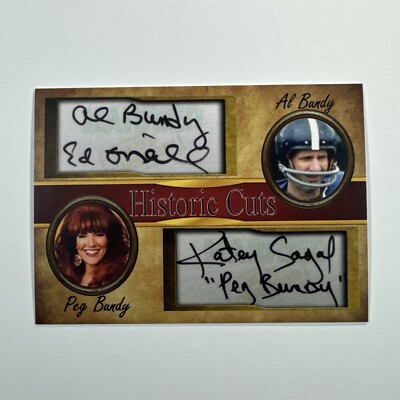Al & Peg Bundy - Facsimile Autos - 2021 All-American Sports  Fun Card! 