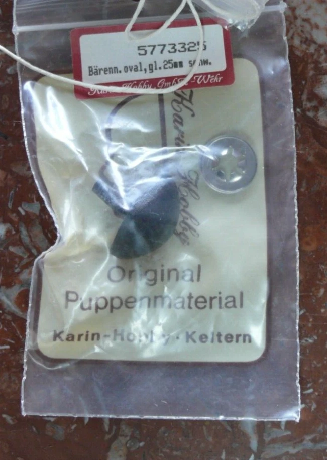 OURS REPARATION : NEZ D'OURS NOIR DIAMETRE 25 m/m - KARIN HOBBY REF. 5773325 - Photo 1/1