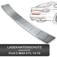 Ladekantenschutz FüR Ford C-MAX II FL (14-19) Edelstahl StoßStangen Abkantung
