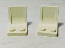 New LEGO Car Seats jumpseat Pair Tan Truck ATV Car Bus Train School Hospital