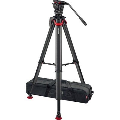 NEW Sachtler FSB-8 MK II Fluid Head & flowtech 75mm Tripod System MS Mk II 0795M