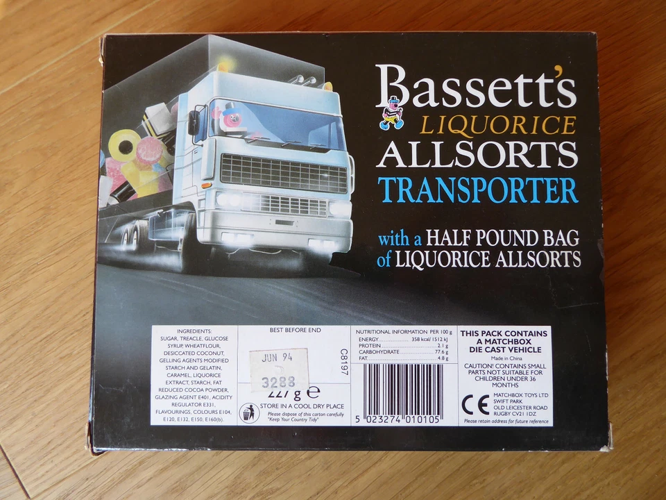 Matchbox Truck CY24 Daf Box Bassetts Liquorice Allsorts Lorry original Pack NEW - Image 2 of 4