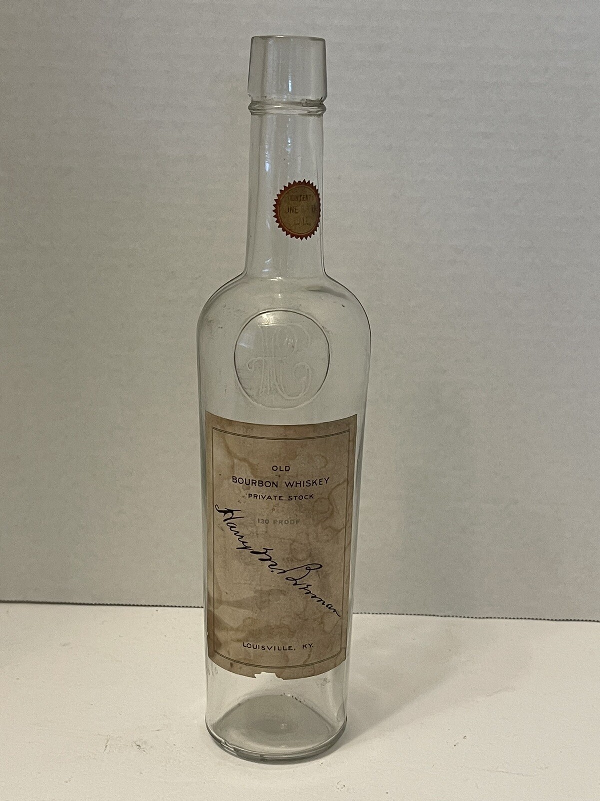 Pre Prohibition Labeled Whiskey Bottle Pendennis Club Louisville KY | eBay