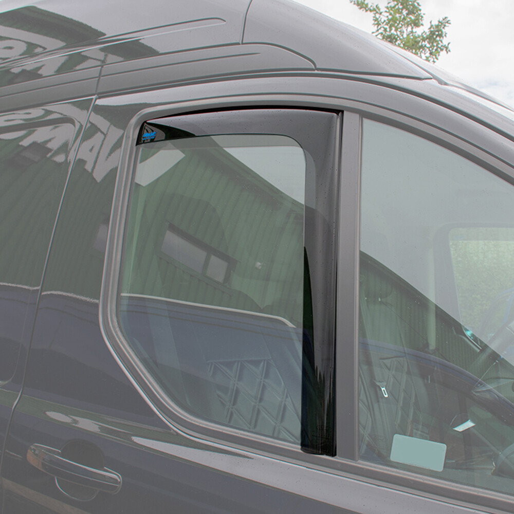 FITS FORD TRANSIT CUSTOM 18> GENUINE CLIMAIR FRONT WIND DEFLECTORS