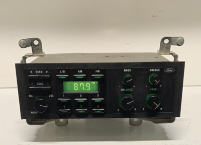87-89 FORD ESCORT AM FM FULL LIGHTED TUNED RADIO OEM RECEIVER E9DF-19B131-AA