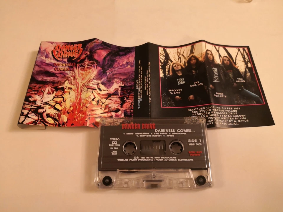 Danger Drive - Darkness Comes... cassette MC Armagedon Betrayer Violent Dirge - Image 3 of 4