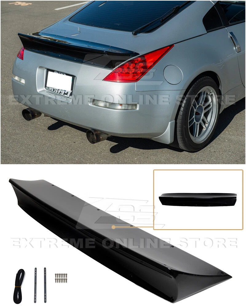 For 03 08 Nissan 350Z RB Style GLOSSY BLACK Rear Trunk Lid Ducktail Spoiler