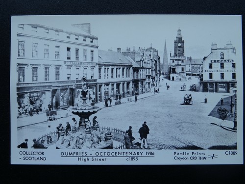 Scotland DUMFRIES High Street OCTOCENTENARY 1895 RP Postcard by Pamlin C1889 - Foto 1 di 2
