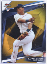 /50 Rafael Devers Red Sox 2018 Topps Finest Firsts Gold REF RC Rookie RC