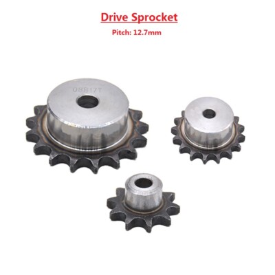 #40 Roller Chain With Step Drive Sprocket 9-60T Pitch 1/2'' 12.7mm For 08B Chain