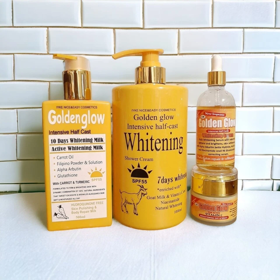 Golden Glow Active Intensive Goat Milk Shower Cream, Lotion, Serum & Face Cream - Image 3 of 4