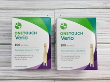 One Touch Verio Test Strips 200 Count Sealed, Exp 5/31/26