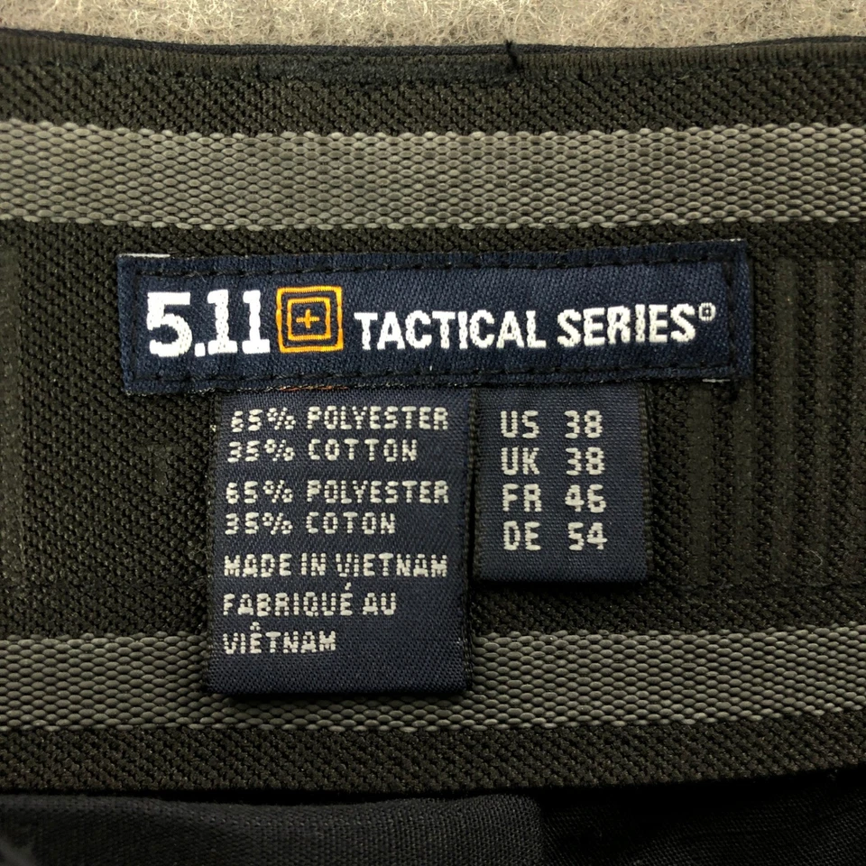 5.11 Pants Mens Size 38 Black Cargo Tactical Series Work Utility Inseam 31" - Image 3 of 4