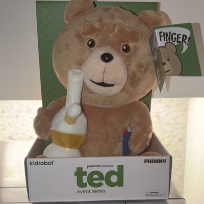 Kidrobot Ted Event Series Talking Plush Bear Medium 14-24in Brown 2023