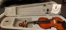 4/4 Acoustic Violin Brown Varnish 4-String Right-Handed w/ Bow Hard Case