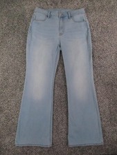Old Navy Jeans Womens 10 Blue High Rise Wow Flare Stretch Denim 30x30