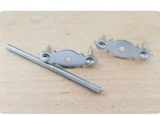 GERMAN SILVER WEDGE PLATES Pin derringer Black powder Muzzleloading Pistol rifle