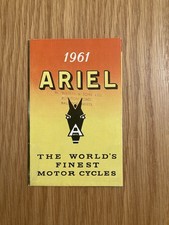 1961 Ariel Motor Cycle Brochure And Price List , Leader & Arrow