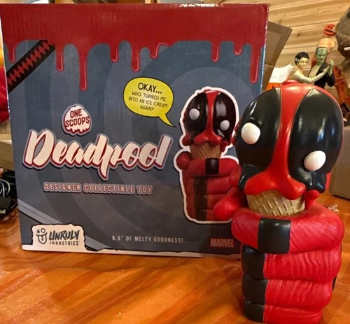 Unruly Industries Marvel Deadpool One Scoops Vinyl/Resin Figure Charm 6.5 in - product listing photo