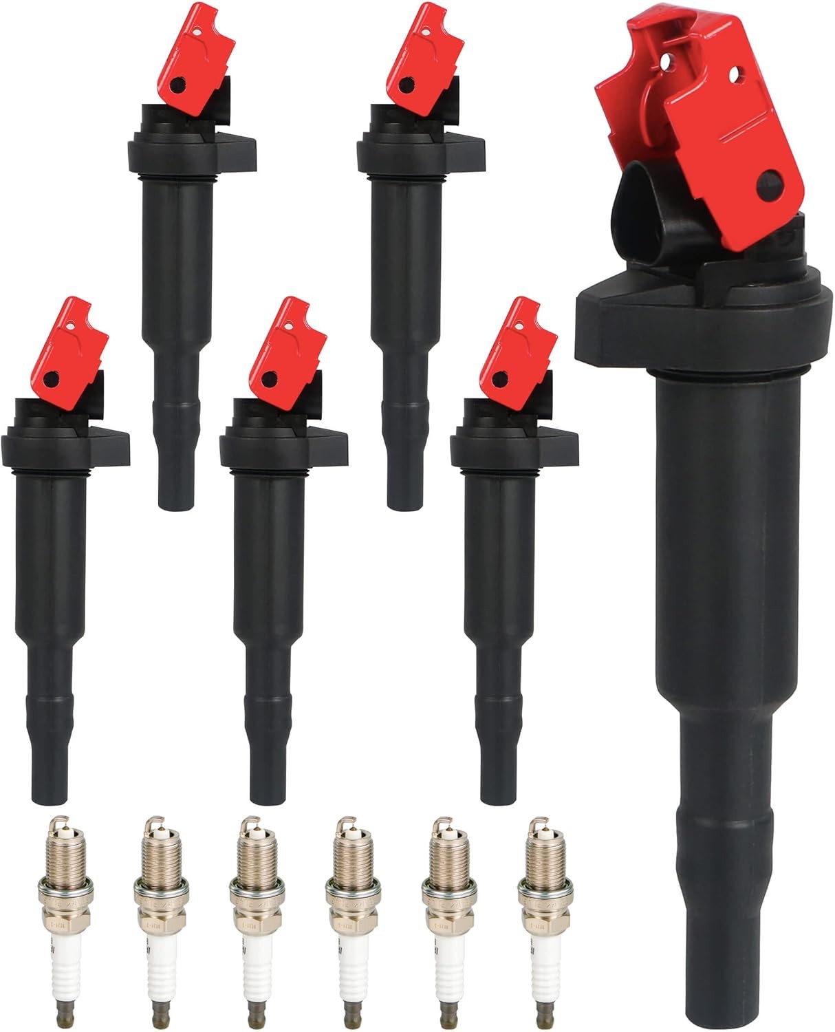 Ignition Coil Packs UF592 and Iridium Platinum Spark Plugs 1208 Fits for BMW ...