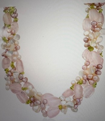 Ross Simon Mother-of-Pearl Multicolored Cultured Pearl Multi-Gemstone Necklace