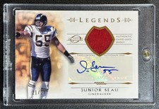 JUNIOR SEAU 2011 TOPPS GRIDIRON LEGENDS #JS G...