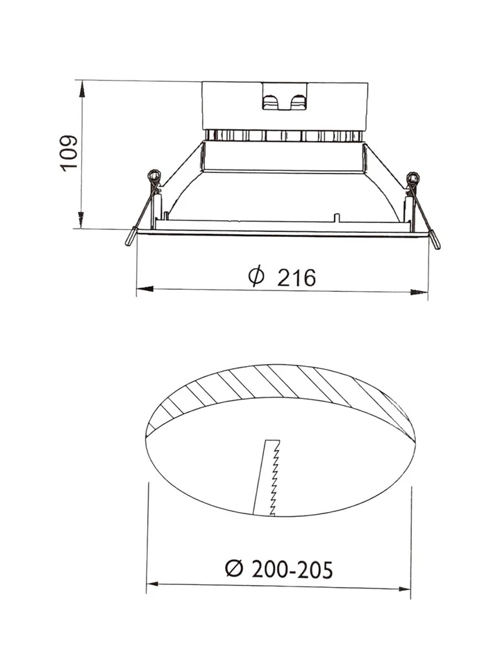 Plafoniera LED INCASSO PHILIPS BIANCA core Line DN130B Led20s/840 - Immagine 4 di 4