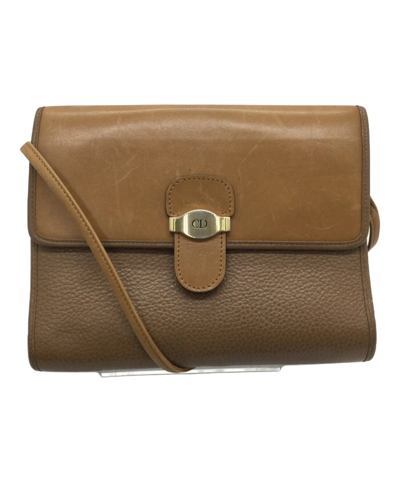 Sac bandoulière Christian Dior marron
