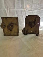 2x ANTIQUE FUSEE CLOCK MOVEMENTS FOR RESTORATION