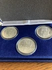 Morgan Silver Dollar O Mint Set - 1883, 1884 1885, BU With COA