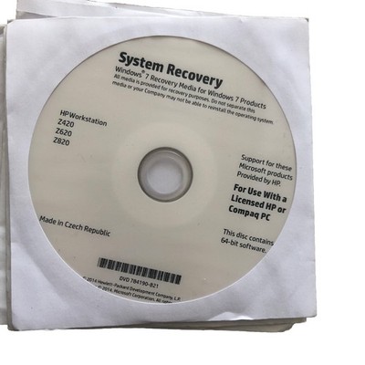 System Recovery Hp Workstation Z420 ,620,820