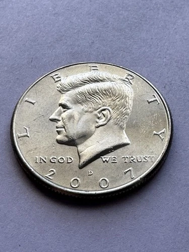 2007 D Kennedy Half Dollar (1) Clad Coins Circulated NIFC  Free shipping N 505