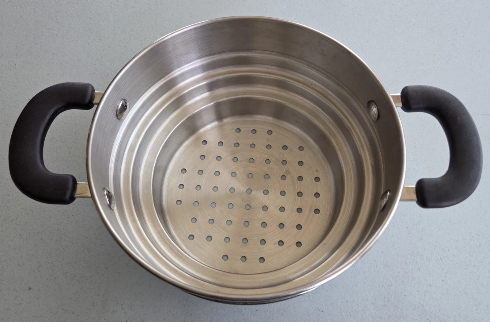 Stainless Steel Universal Steamer Pasta Strainer for 2.5/3 qt