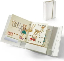 Jewelery Box with Mirror Jewelery Organizer for Rings Bracelets Earrings Necklac