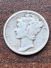 1937 p Mercury dime a very fine coin. plus a surprise
