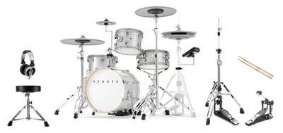 Efnote 5 E-Drum Kit Set Schlagzeug Mesh Head Digital Sticks Drum Kopfhörer Mesh