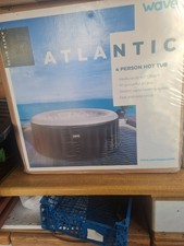 Wave Atlantic Solid Black 4 Person Hot Tub