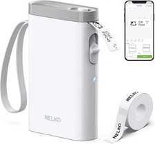 P21 Label Maker Machine with Tape Bluetooth Printer White