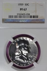1959 NGC 50C PF67 FRANKLIN HALF DOLLAR #B51840