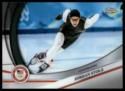 2026 Topps Chrome US Winter Olympic & Paralympic Team #124 Jordan Stolz