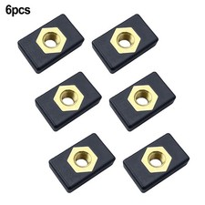 Sliding Nut Copper Nuts 6pcs M6 Thread Nylon Nutsert Side Mount Track Rail