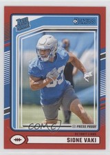 2024 Panini Donruss Rated Rookie Red Press Proof Sione Vaki #332 05ol