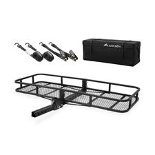 ARKSEN 60 x 23 x 5.5 Inch Folding Hitch Cargo Carrier with Waterproof Cargo B...
