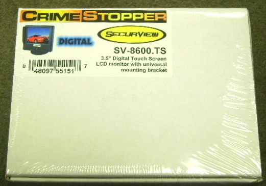 NEW Crimestopper SV-8600.TS 3.5" Touch Screen LCD - Image 2 of 2