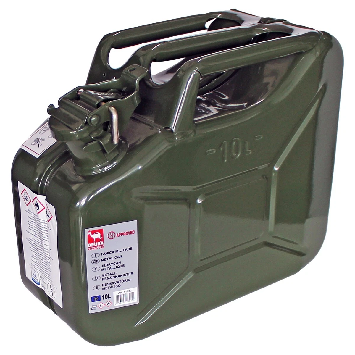 Tanica Benzina 10 Litri Spares2go - Beccuccio Flessibile E