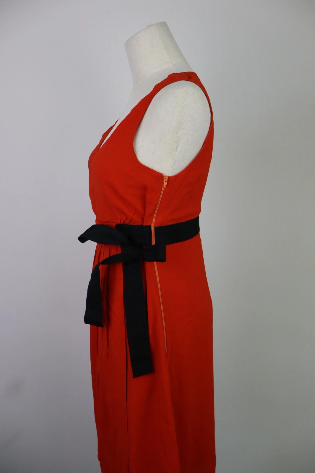 VALENTINO RED VESTITO DONNA TG. 42 DRESS WOMAN ITALY CASUAL VINTAGE CERNIERA
