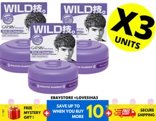 Mandom GATSBY Moving Rubber Hair Styling Wax WILD SHAKE15g ( X 3 )