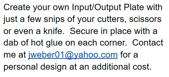 Input/Output shield, Universal I/O Shield, IO shield, IO plate ...