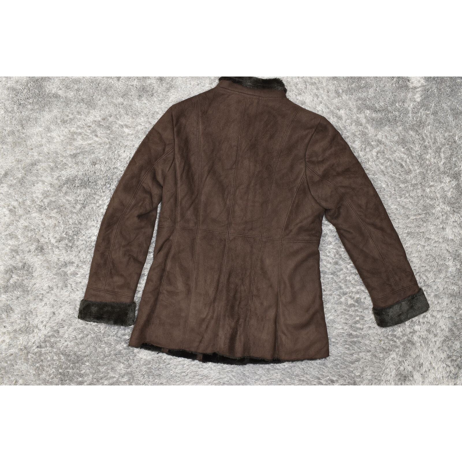 Calvin Klein Brown Polyester Microfiber Button Co… - image 3