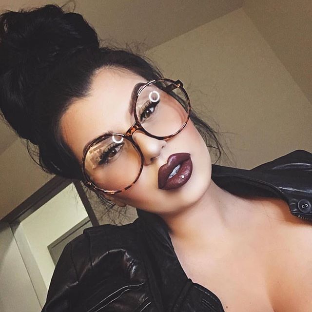 Rare Oversized Round Clear Eyeglasses Frames – Thin Boho Huge Circle Lenses, 70s Style